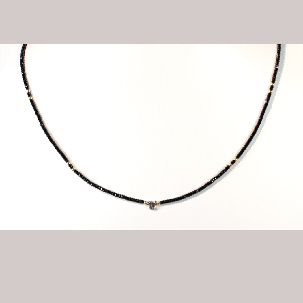 AN1003 Spinell-Saphir Kette