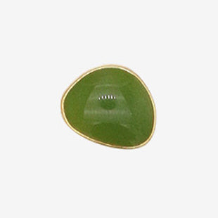 B28030 Mini Ohrstecker Olivgrün – 925 Silber, 18K vergoldet (1 Paar)