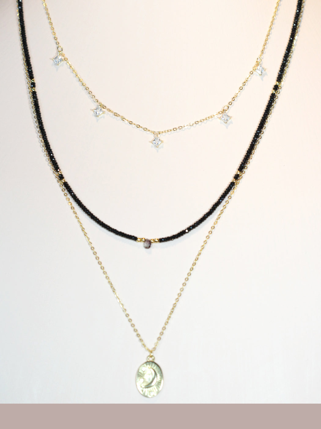 AN1003 Spinell-Saphir Kette